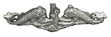 Submarine Dolphin Service pin